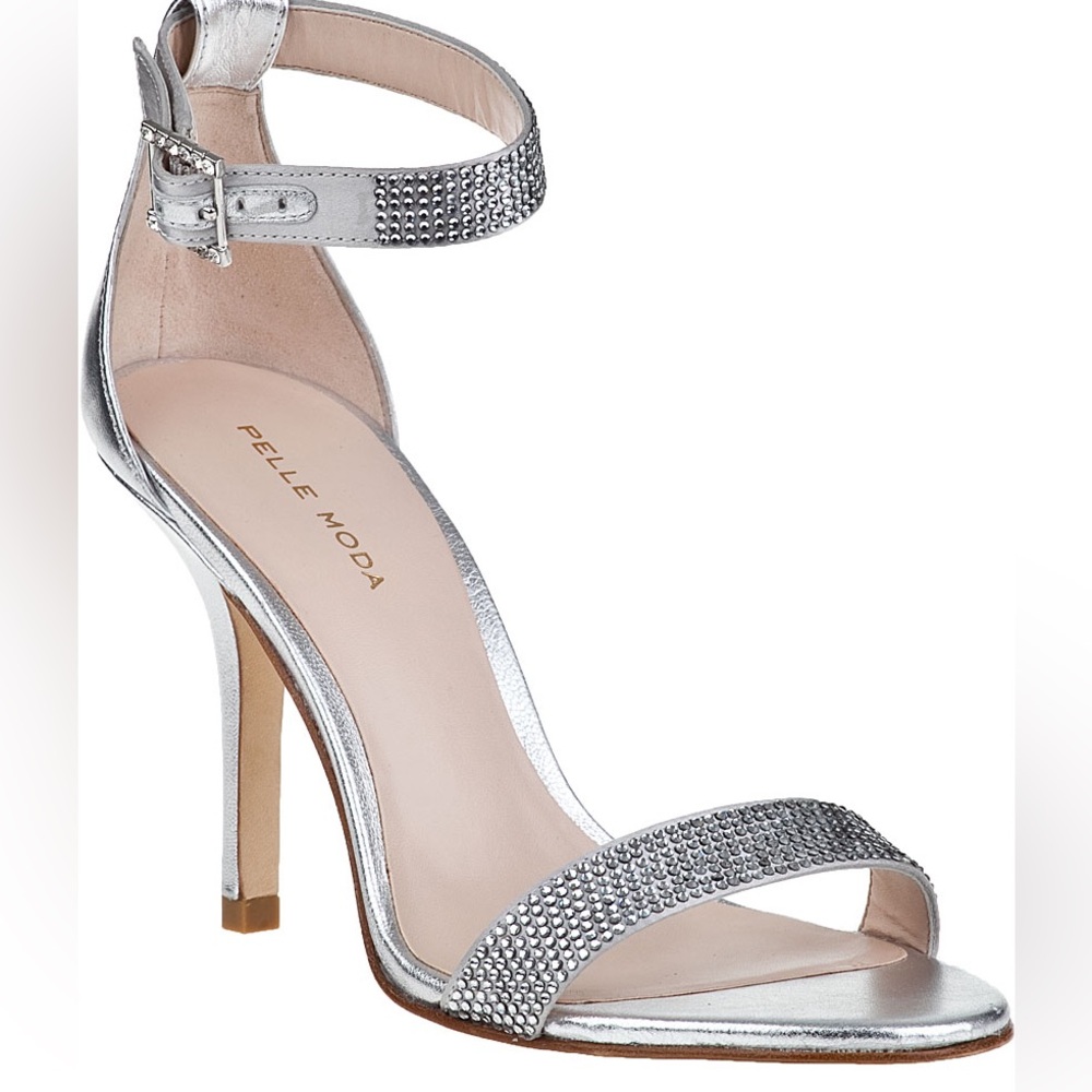 PELLE MODA 6.5 

KACEY EVENING SANDAL SILVER LEATHER